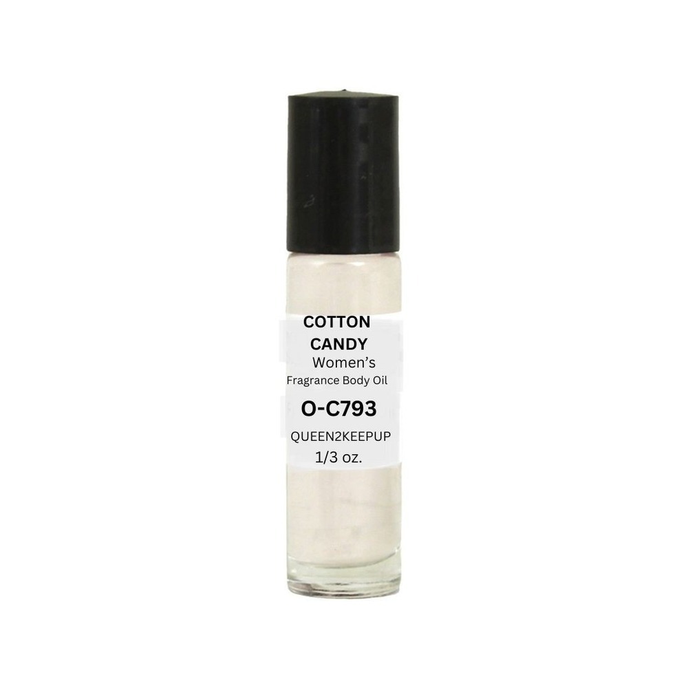 Cotton Candy (Women) Body Oil 10 ml Fragrance All Natural 1/3 oz Roll-On Scent